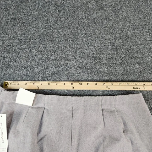 Coldwater Creek Classic Fit Straight Leg Pants Lavender Grey P16 NWT New - Picture 9 of 9